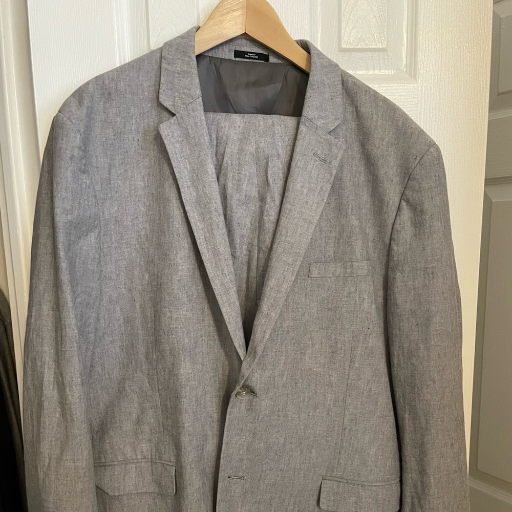 Frank & Oak slim cotton linen Laurier suit. Jacket 46 pants 38-30 (hemmed)